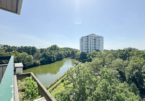 Blick auf den Stadtweiher
