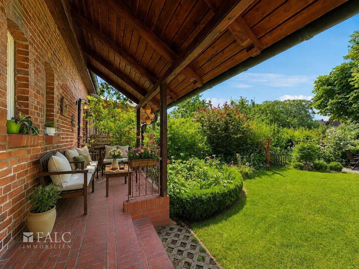 überdachte Terrasse
