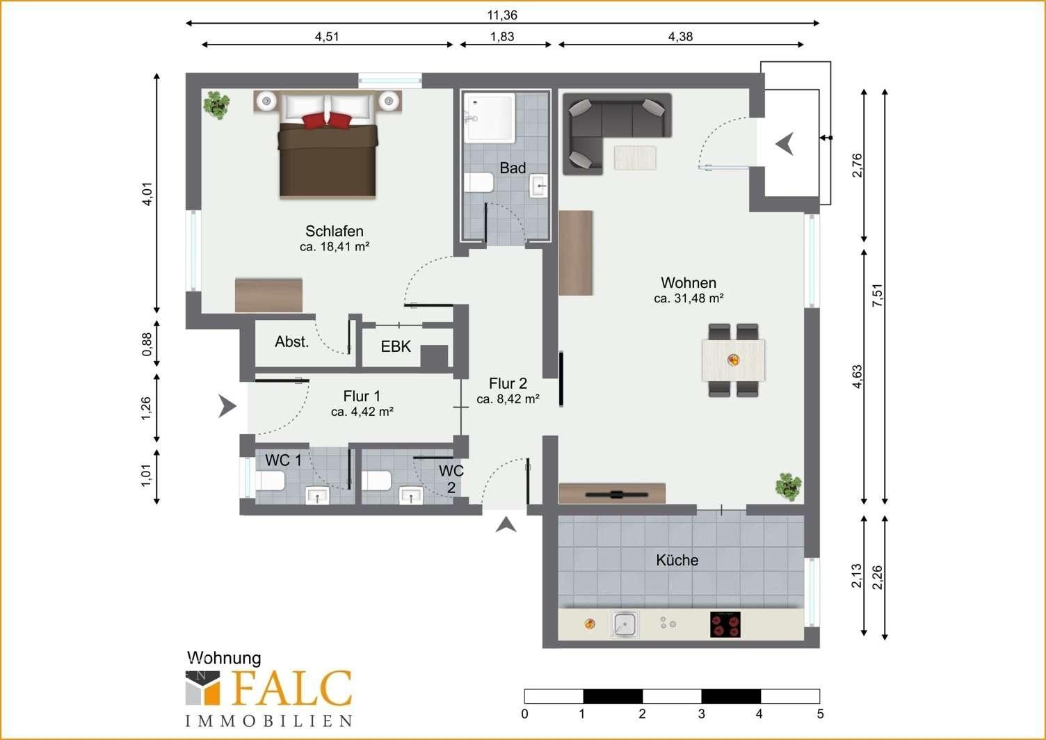 Grundriss Wohnung
