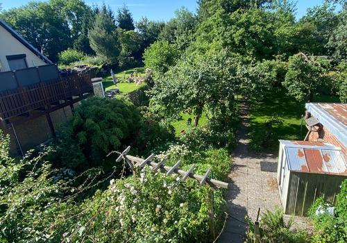 Blick vom Balkon
