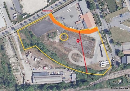 Lageplan markiert