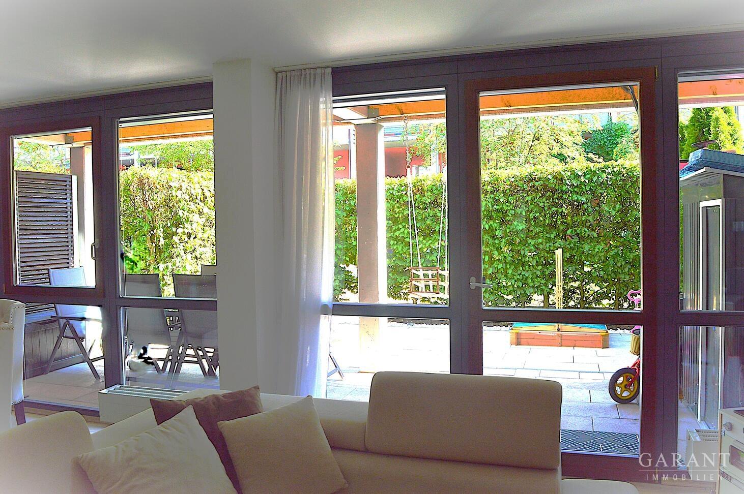 Blick zur Terrasse