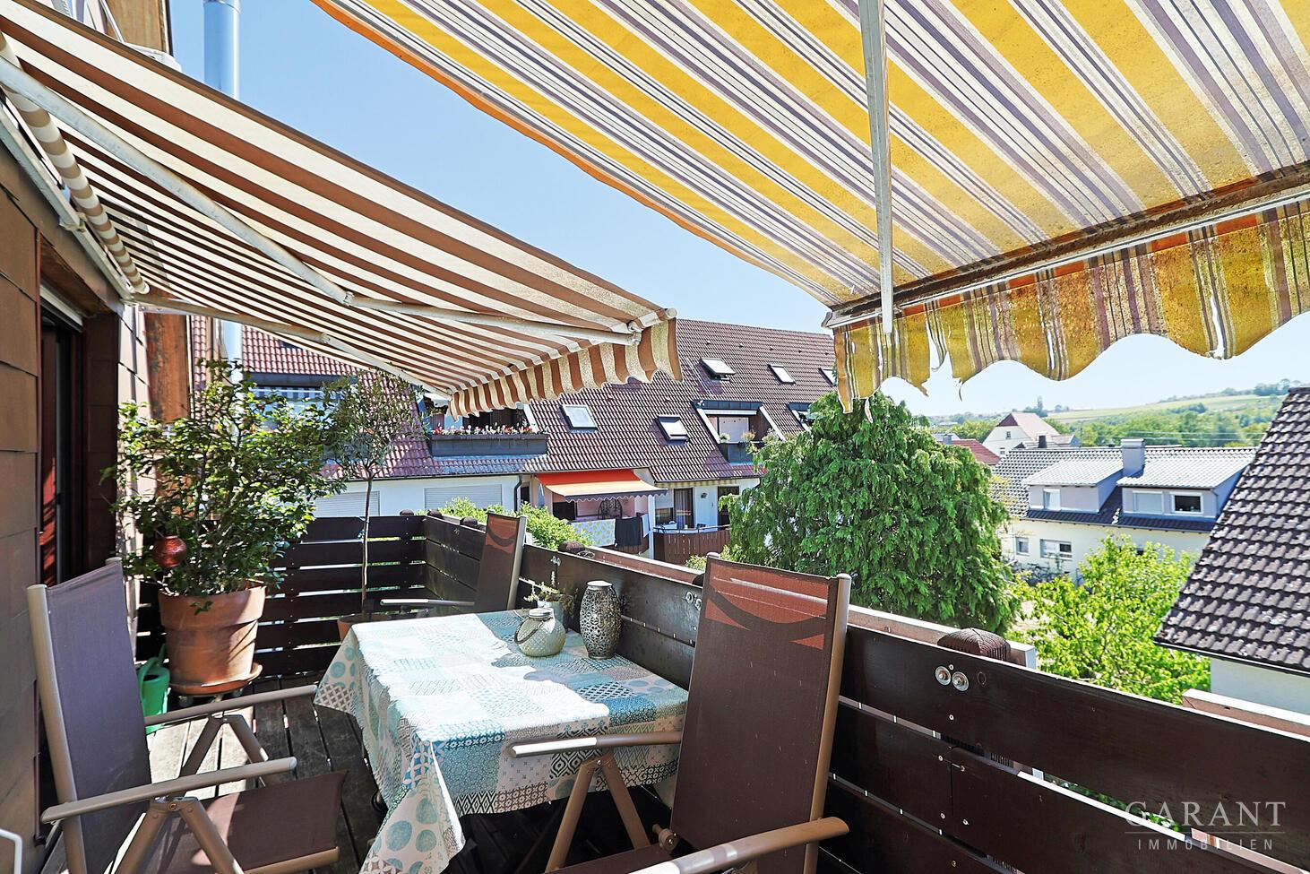 gemütlicher Balkon