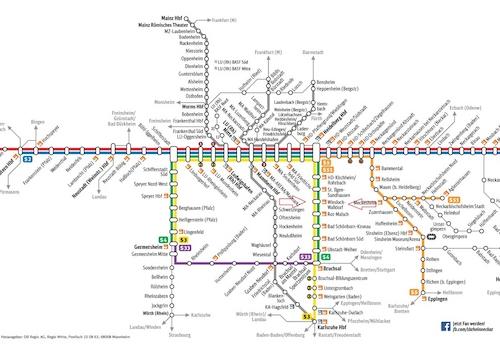 S-Bahn-Plan DB mit WA 1