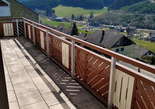Blick vom Balkon