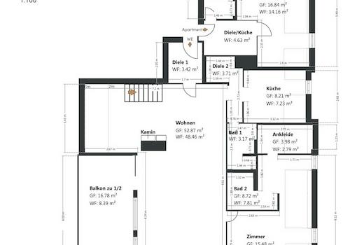 Grundriss Dachgeschoss