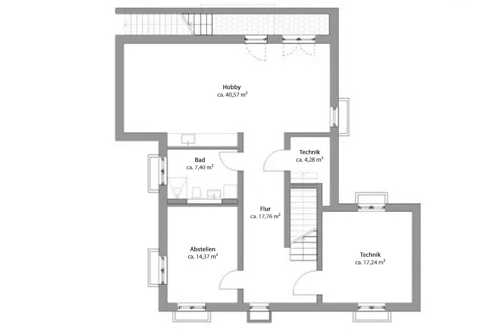 Grundriss Untergeschoss