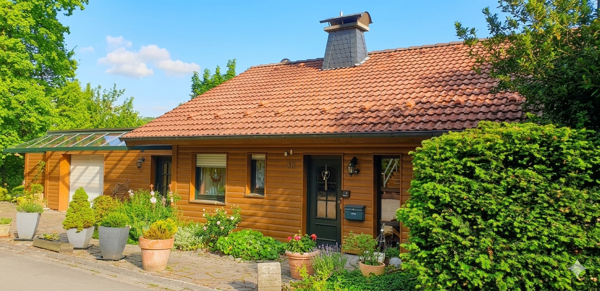 Frontansicht Haus mit Eingang