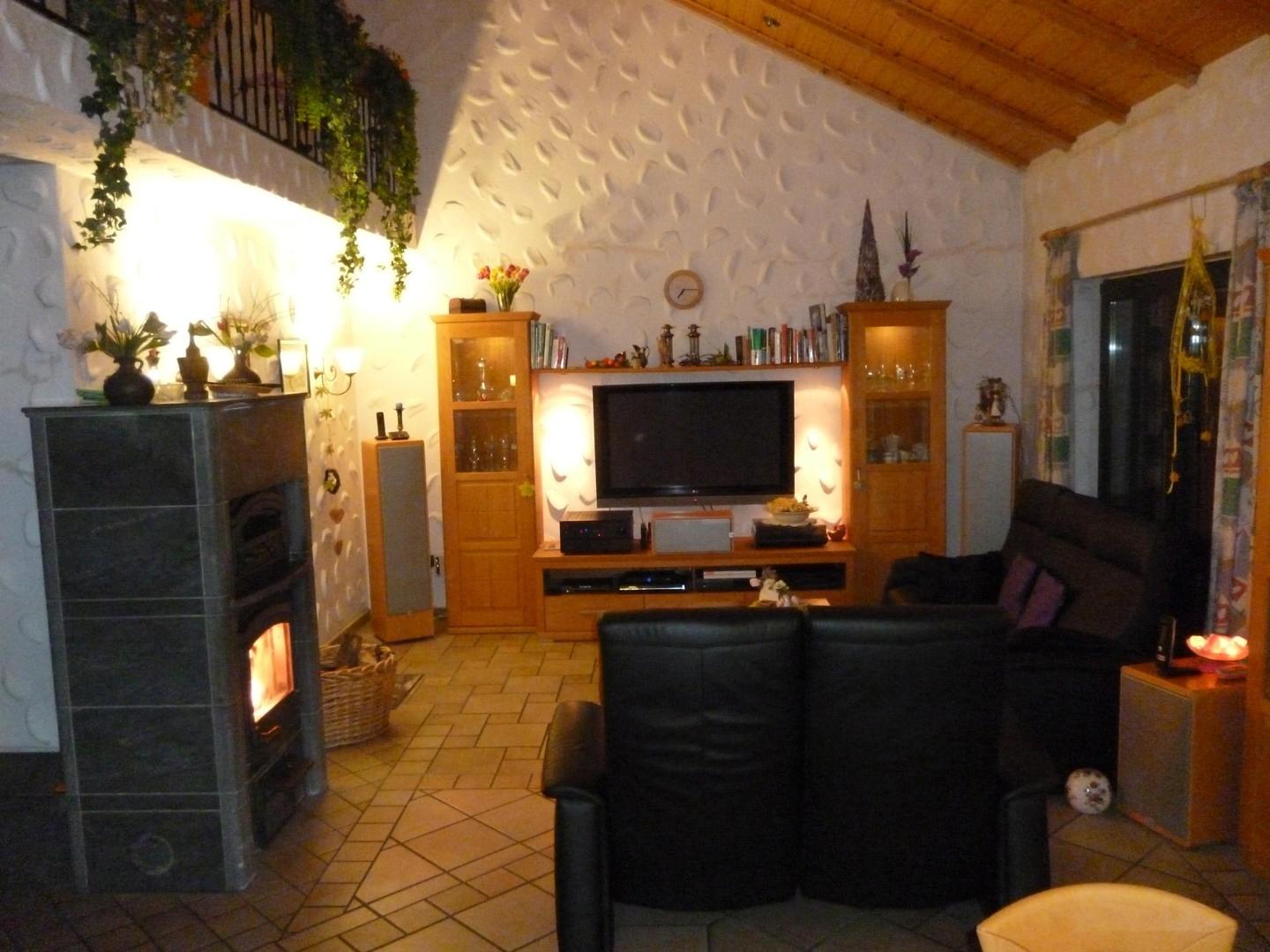 Wohnzimmer mit Abendlicht