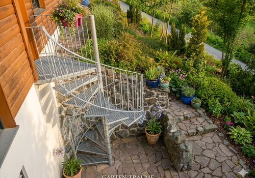 Gartenträume mit Wendeltreppe