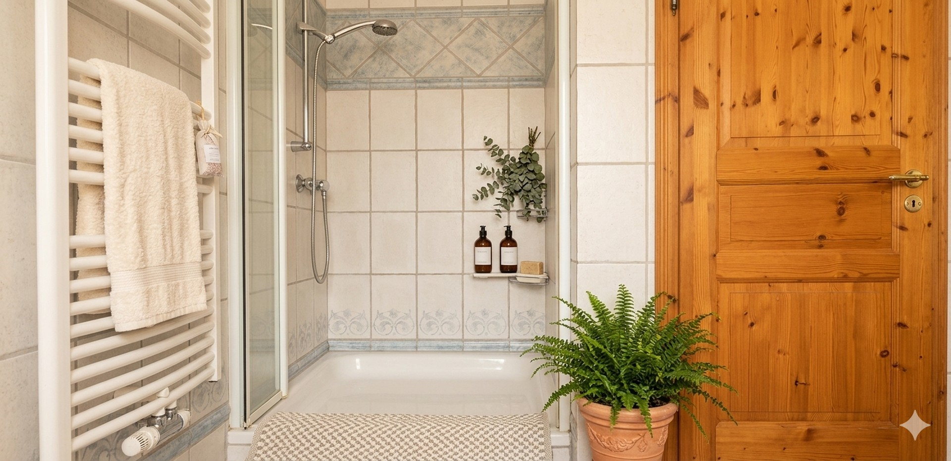 Badezimmer mit Dusche