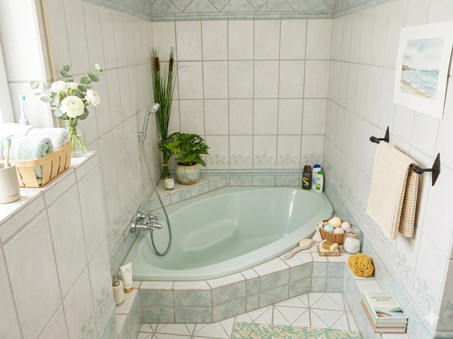 Badezimmer mit Wanne