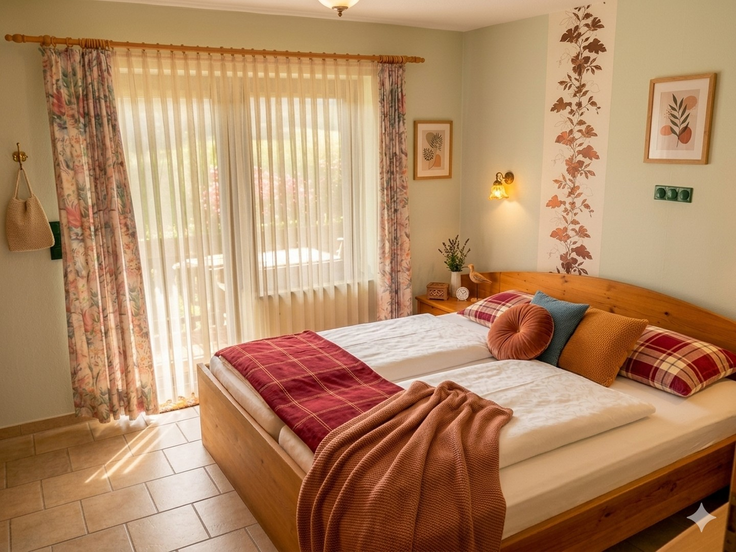 Schlafzimmer mit Terrassenausg