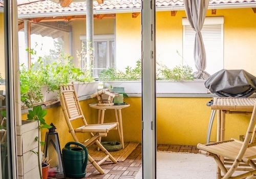 gemütlicher Balkon
