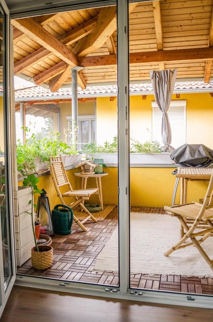 gemütlicher Balkon