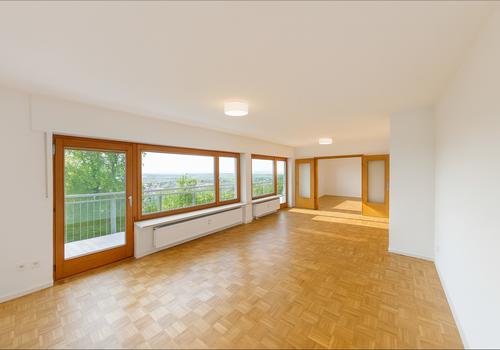 Wohnzimmer mit Rheinblick