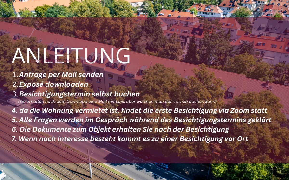Immobilie in Leipzig zu verkaufen_3-Raum_Terrassenwohnung_Anleitung Online-Termin