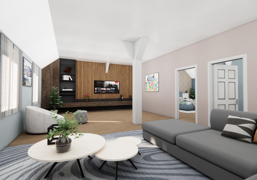 Wohnzimmer (Perspektive 2)