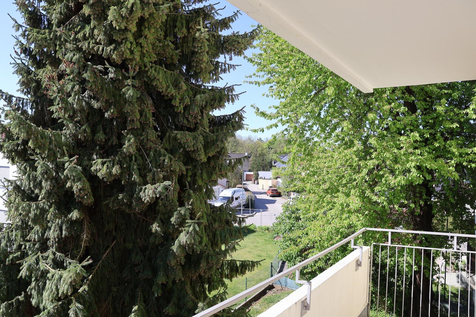Blick vom Balkon