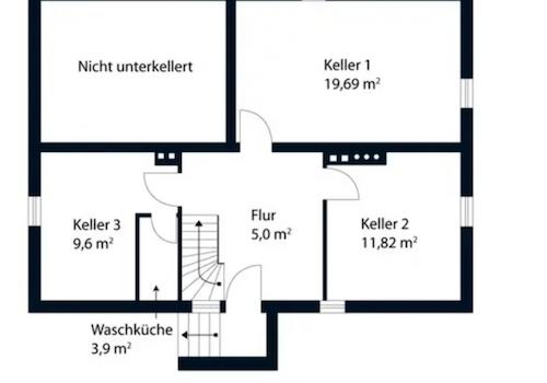Keller – Grundriss