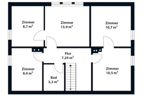 Obergeschoss – Grundriss