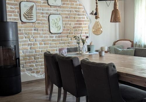 Esszimmer offene Wand