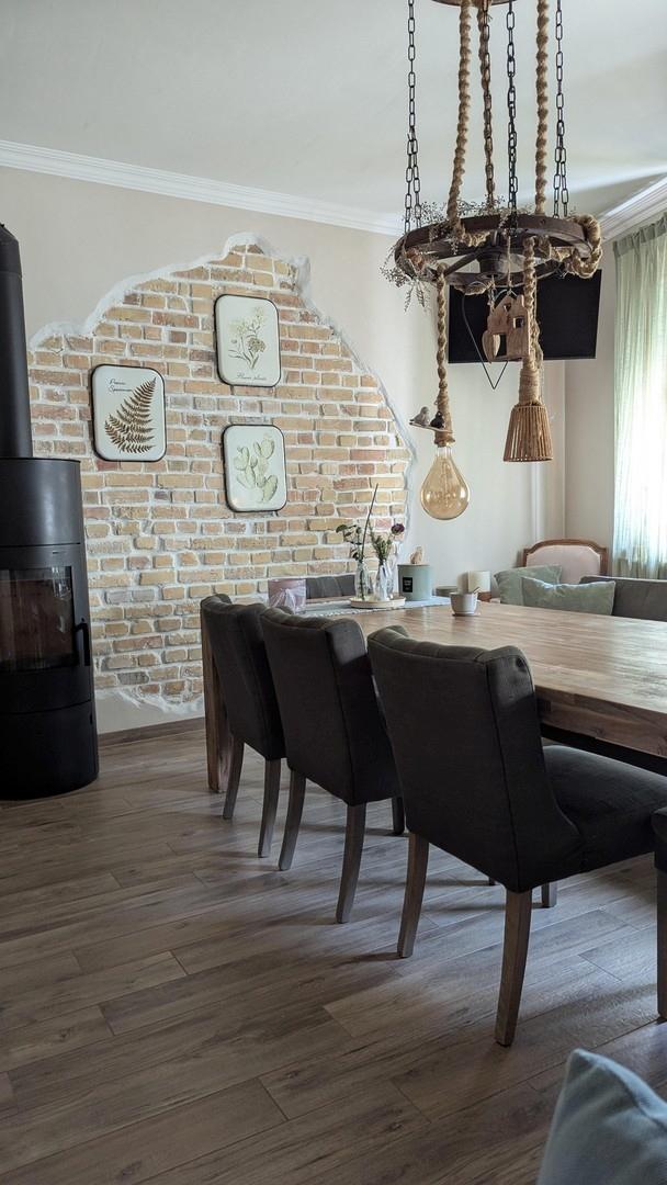 Esszimmer offene Wand