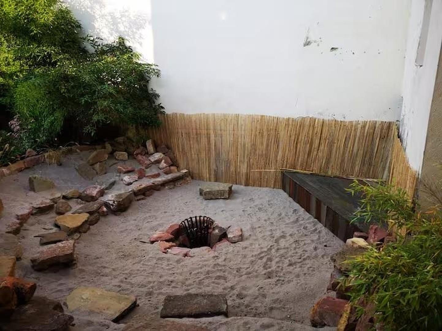 Feuerstelle beim Garten