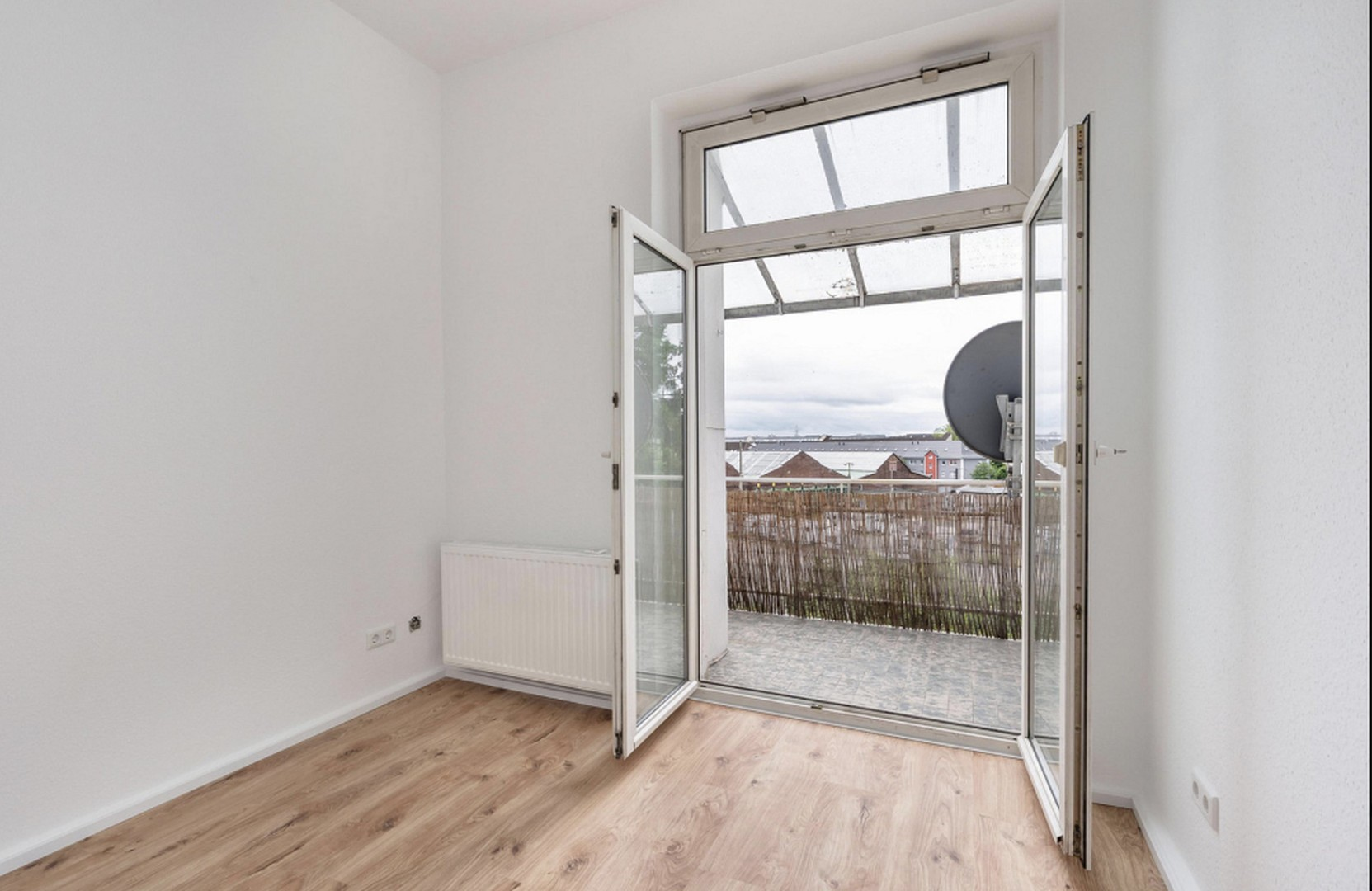 Blick auf Balkon