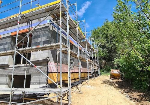 Bautenstand Süd-Ost Ansicht