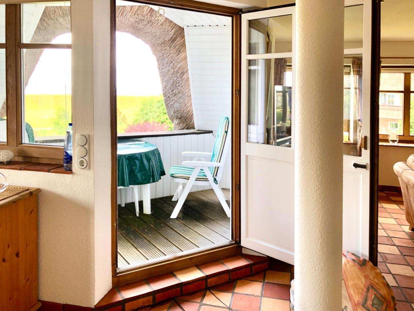 Zugang zur Loggia im Obergesch