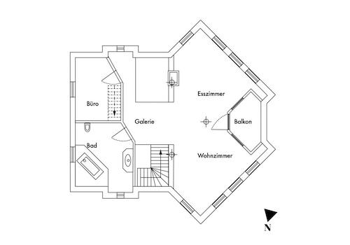 Grundriss Obergeschoss