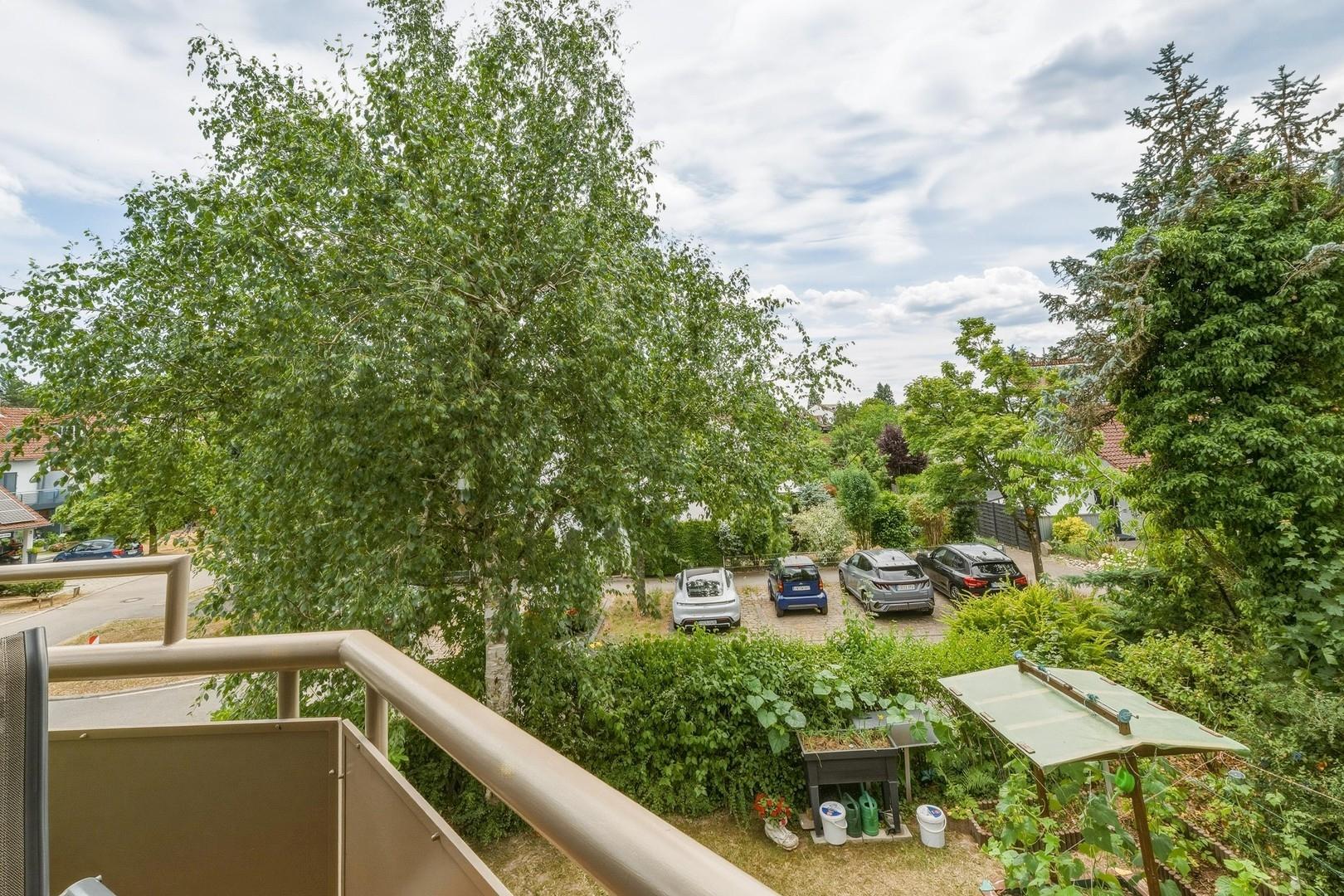 Blick vom Balkon