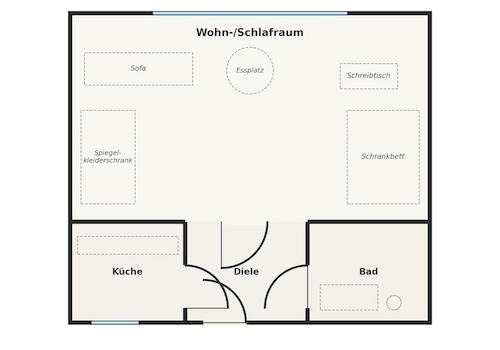 Grundriss (nicht maßstäblich)