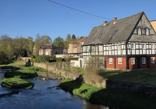 Spreebrücke Blick neben Haus