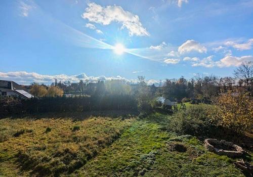 Blick über den Dorfteich