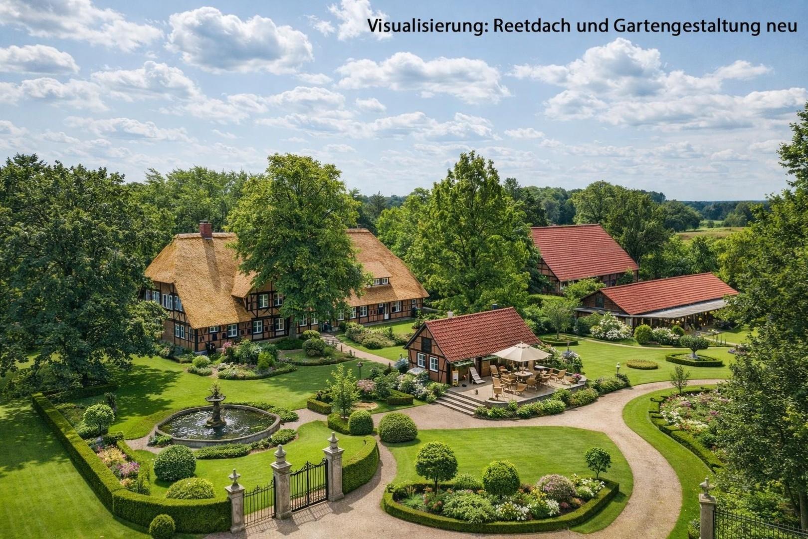 Visualisierung: Reetdach neu