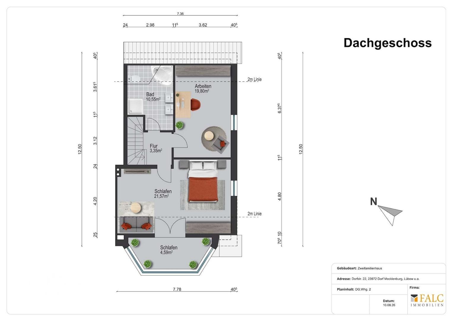 Dachgeschoss WE 1