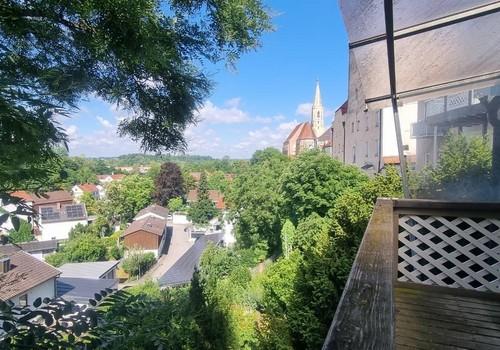 Blick vom Balkon