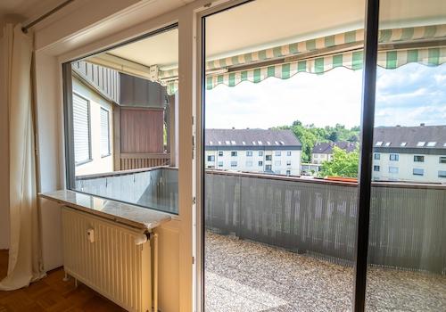 Balkon Wohnzimmer Grünanlage