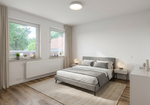 Schlafzimmer - KI eingerichtet