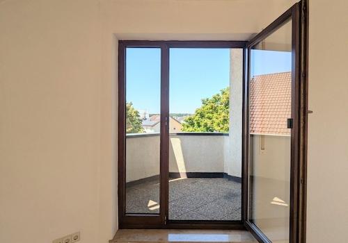 Blick auf den Balkon