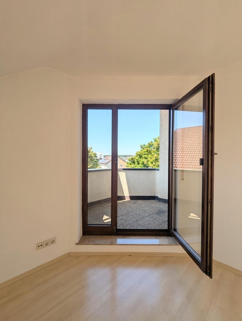 Blick auf den Balkon