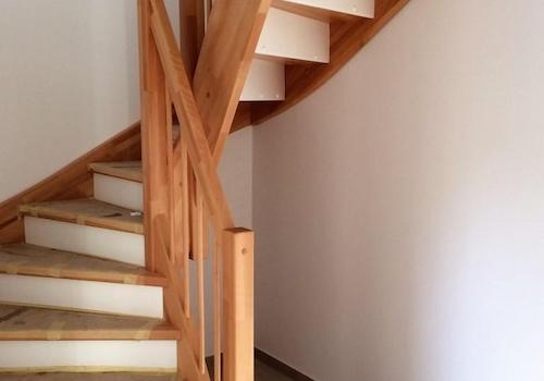 Buchenholztreppe