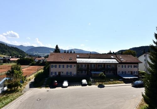 Blick vom Balkon
