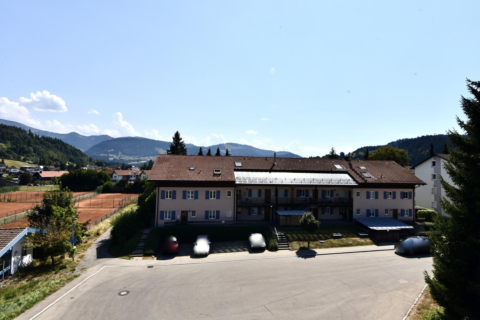 Blick vom Balkon