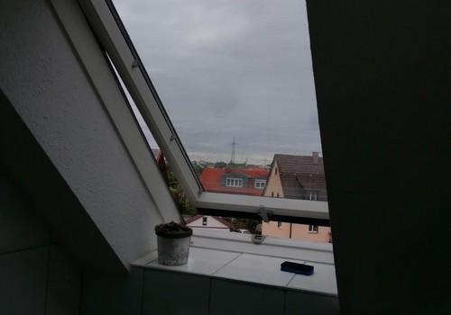 Blick aus einem der Dachfenste