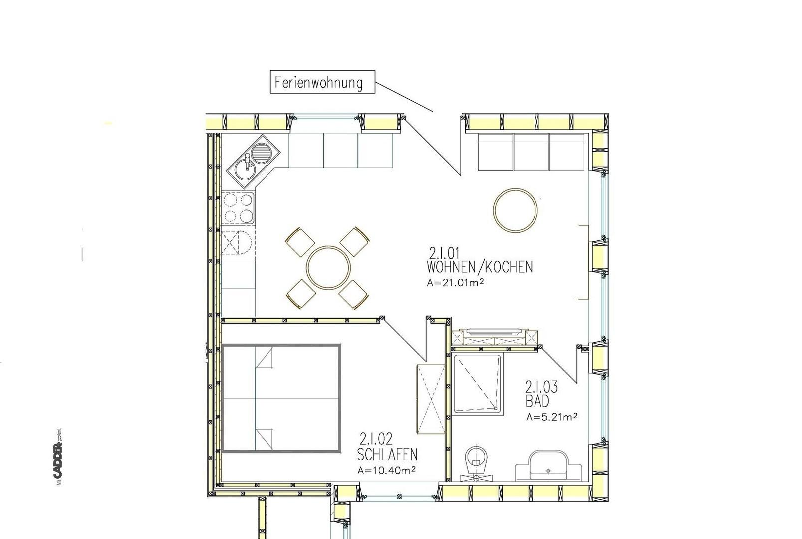 Grundriss Ferienwohnung