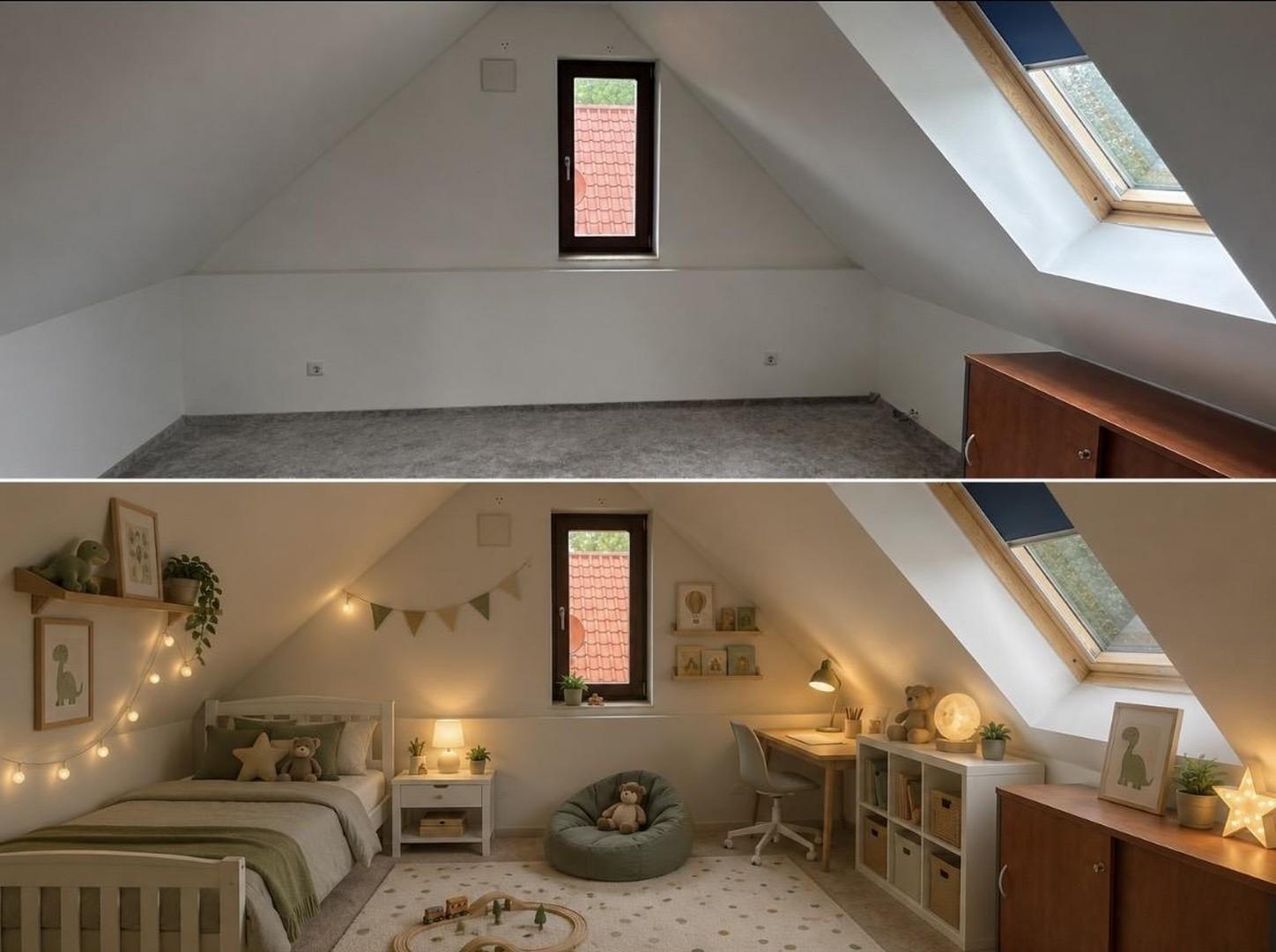 Spitzboden Kinderzimmer