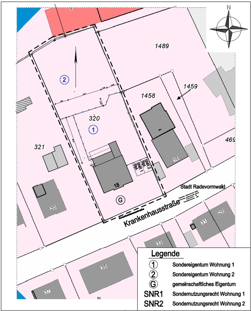 Lageplan (hier: Wohnung 2)